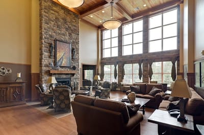 Welcoming common area with comfortable seating and large windows