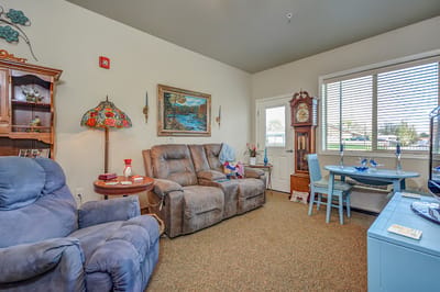 Cozy interior of a resident's living space