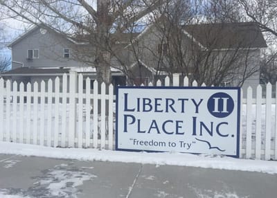 Exterior view of Liberty Place Inc. facility building