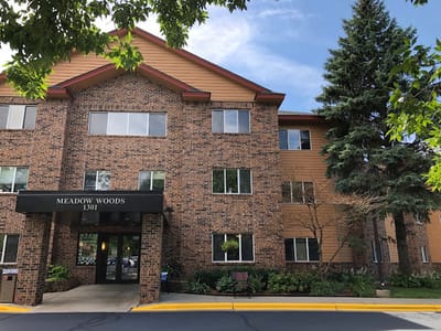Exterior view of Meadow Woods Assisted Living building