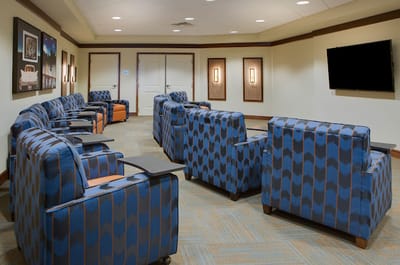Interior lounge area with seating