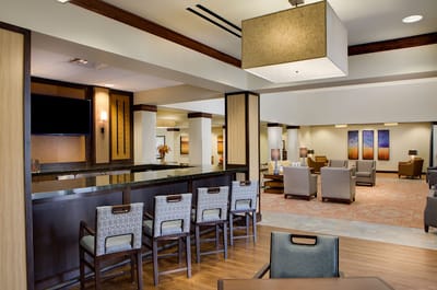 Interior view of a common area in the facility