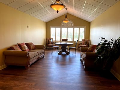 Interior common area with comfortable seating
