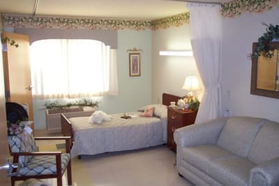 Cozy interior of a resident's room with personal touches