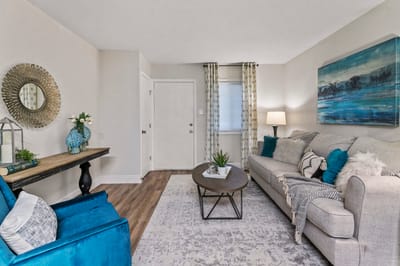 Cozy interior living space with comfortable seating