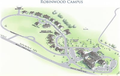 Architectural layout of Robinwood Campus