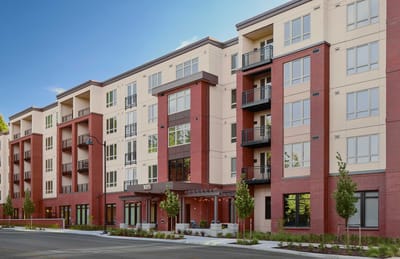 Exterior view of MorningStar Senior Living building
