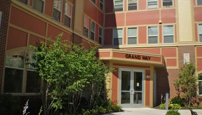 Exterior view of the Grand Way entrance