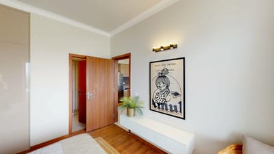 Cozy interior of a private resident room