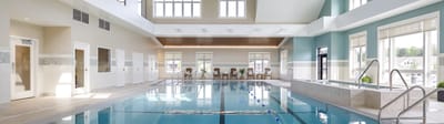 Interior view of a swimming pool in a wellness area