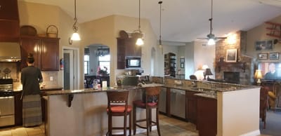 View of a kitchen area within the facility