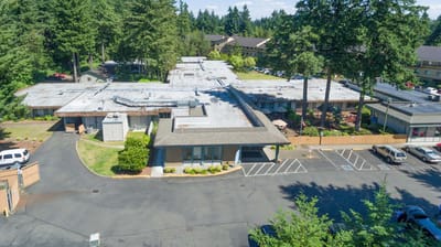 Aerial view of the Olympia Transitional Care and Rehabilitation building