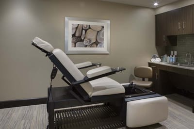 Interior view of a spa treatment room