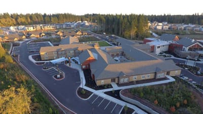 Aerial view of Penrose Harbor at Heron’s Key facility