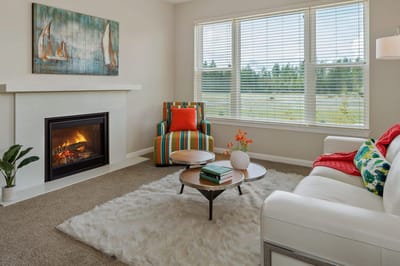 Bright and cozy living area with modern decor