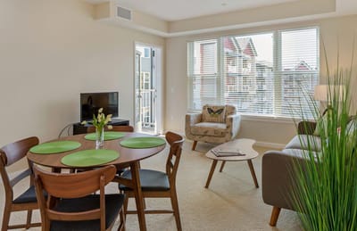 Bright and inviting interior living space