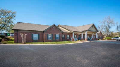 Exterior view of a senior living facility