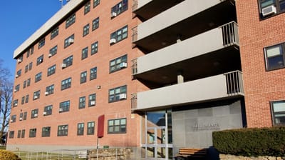 Exterior view of Budlong Manor building.