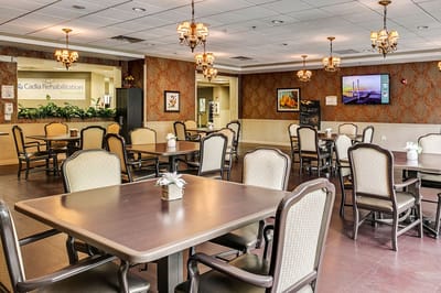 Dining area in Cardia Healthcare Silverside