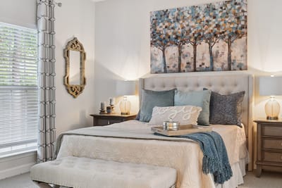 Welcoming bedroom interior with cozy decor
