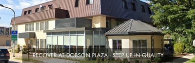 Exterior view of Dobson Plaza Rehabilitation and Healthcare