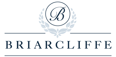 Briarcliff logo with decorative laurel design