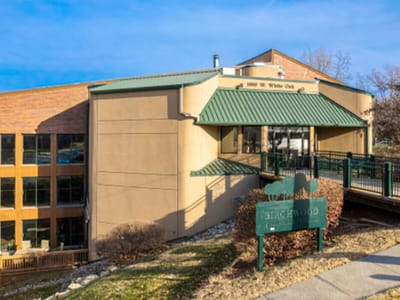 Exterior view of Birchwood building with entrance
