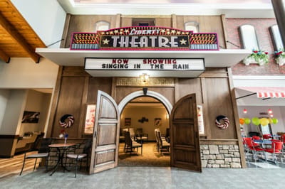 Interior view of a theater inside the facility