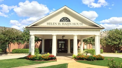 Exterior view of the Helen H. Hahn House entrance