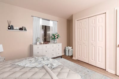 Cozy interior of a resident's room with decor