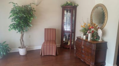 Welcoming interior space with decorative furniture and plants