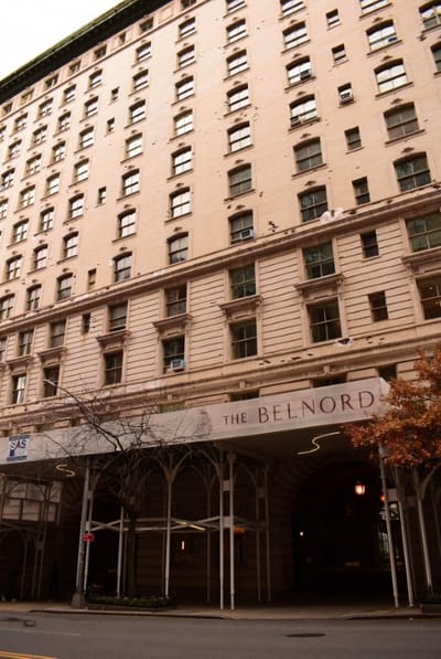 Facade of The Belnord senior living facility