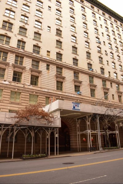 Exterior view of The Belnord facility building