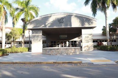 Exterior view of Springtree Senior Living entrance