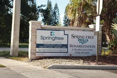 Signage for Springtree Senior Living and Rehabilitation