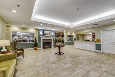 Interior view of a welcoming lobby area