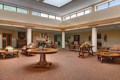 Interior common area with seating and decor