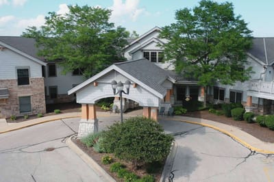 Exterior view of Riverview Village Senior Living entrance