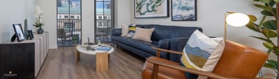 Bright interior of a living space with modern decor