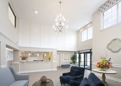 Interior view of the Galloway Senior Living lobby