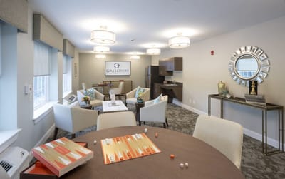 Interior view of the Galloway Senior Living common area