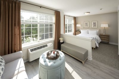 Cozy interior view of a resident room with natural light