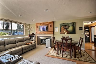 Interior view of a common area with seating and decor
