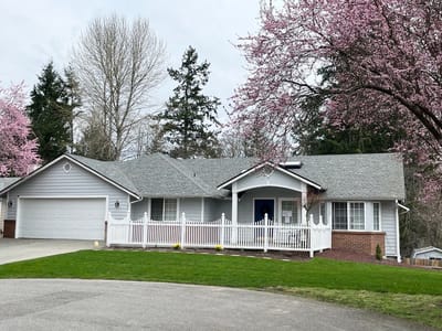 Exterior view of a single-story residential facility