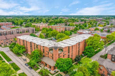 Aerial view of Solstice Senior Living at Palatine