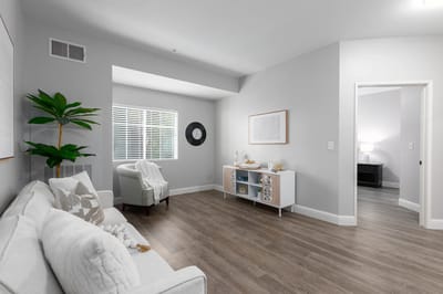 Bright and modern interior living space