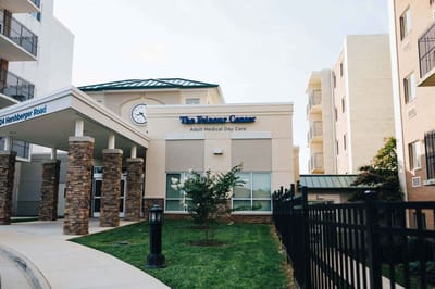 Exterior view of The Belmont Center with signage