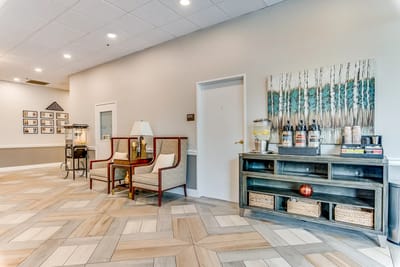 Interior common area with seating and decor