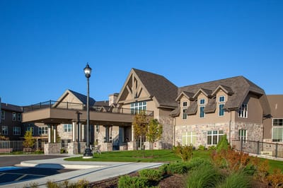 Exterior view of Fairway Knoll assisted living facility