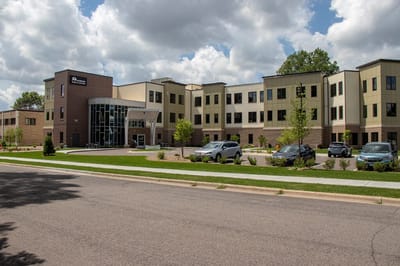 Exterior view of Fairway Knoll assisted living facility